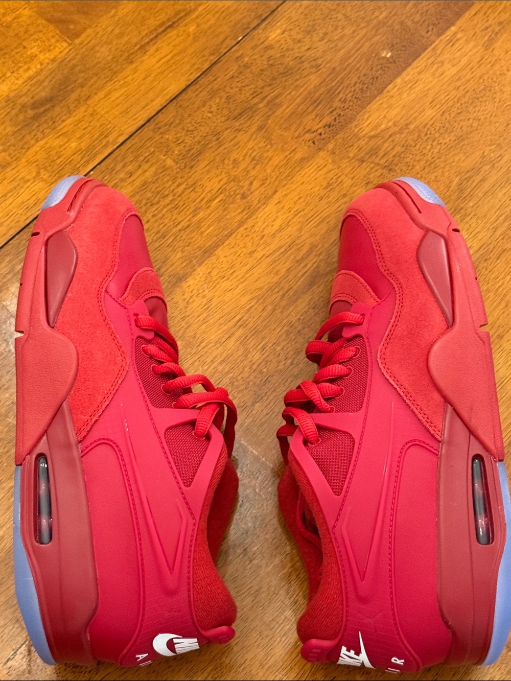 Nike Air Jordan 4 RM Varsity Red Low Top Lace-Up Leather Sneakers FQ7939size11.5